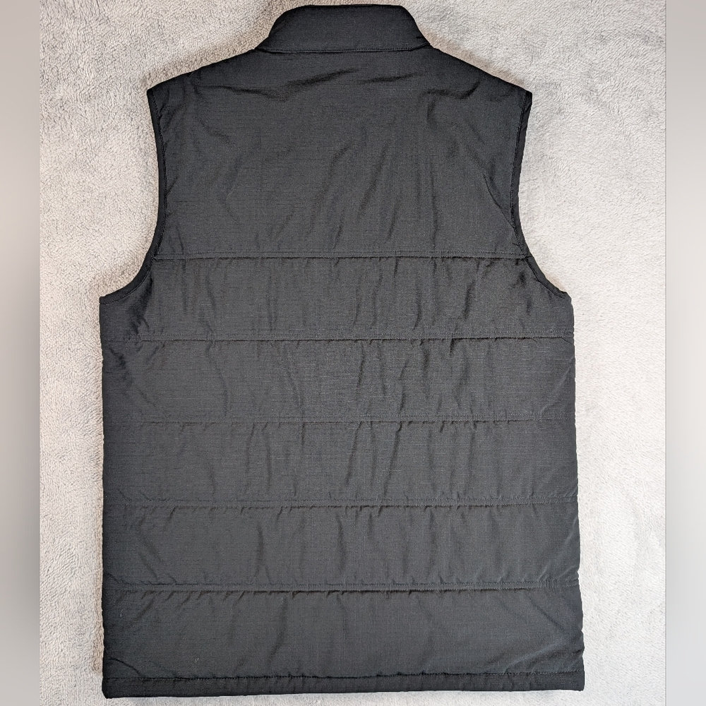 Travis Mathew Vest Mens L Black Full Zip Cold Bay Quilted Golf‎ Embroidered Logo - Picture 9 of 10